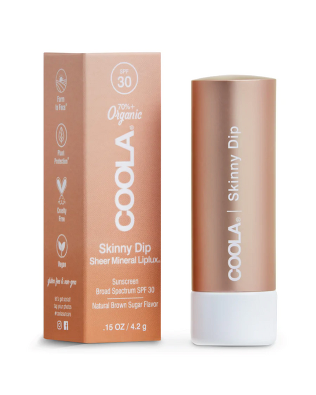 Coola|Nourish and protect with SPF 30 lip balm. Add a hint of natural-looking tint while protecting your pout. 
