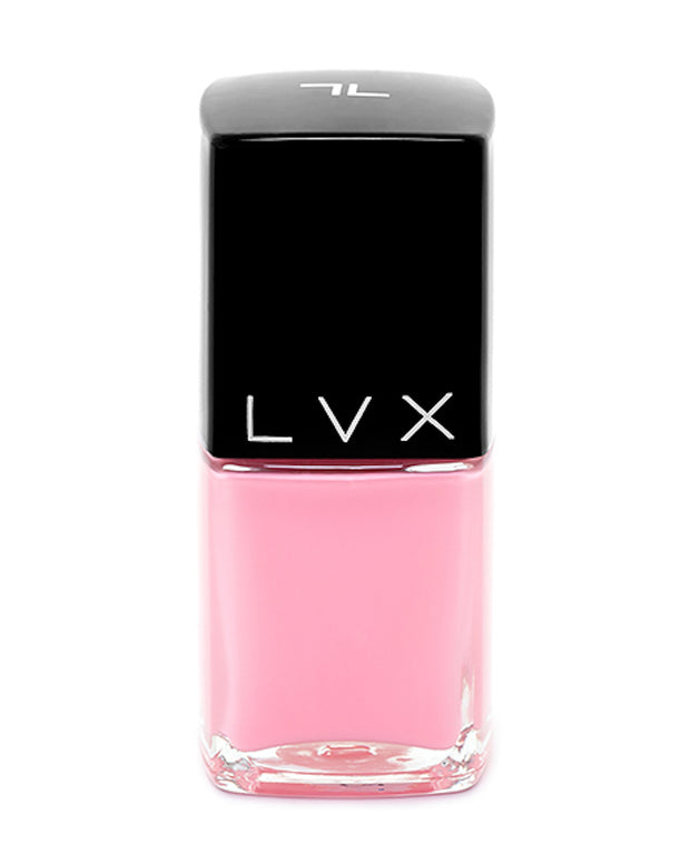 Ultra rich and creamy, high shine, smooth finish and is a superior long wear formula. Manicure quality in 1-2 coats. 10 toxin free formula. Use LVX Gel Top Coat for an ultra high shine finish. Luxury cruelty-free and vegan nail polish inspired by high fashion. Lasts up to two weeks Bon Bon Nail Lacquer