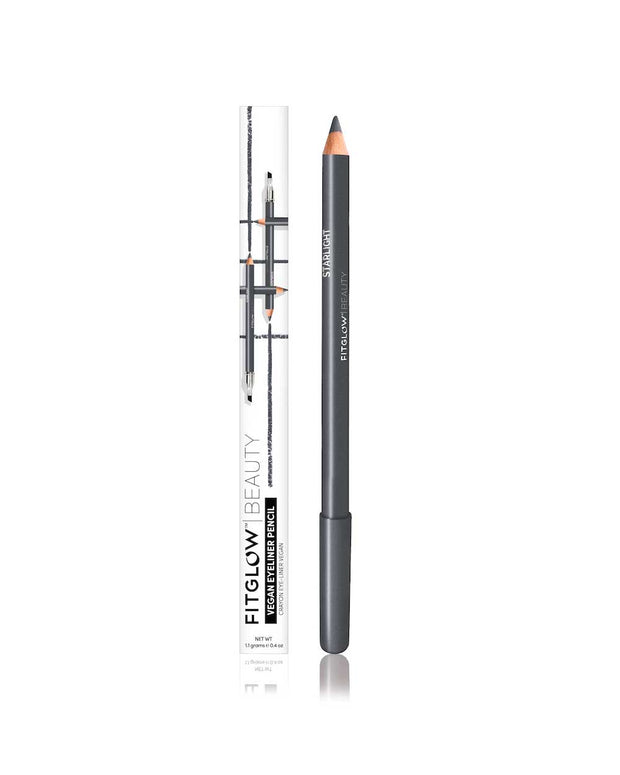 Line your eyes with this all natural long wearing, natural vegan eye pencil. Now available as a limited edition trio. Take your look from simple line to a soft smokey eyeshadow by blending with the buffing brush. High-pigment, ultra-creamy vegan formula. Packed with skin-loving ingredients.