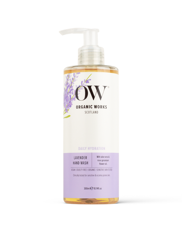 Clinically tested and suitable for sensitive or eczema prone skin. Gentle lavender washes away daily impurities leaving hands beautifully soft and fragrant. 