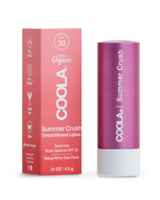 Coola | Nourish and protect with SPF 30 lip balm. Add a hint of natural-looking tint while protecting your pout. 