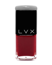 Ultra rich and creamy, high shine, smooth finish and is a superior long wear formula. Manicure quality in 1-2 coats. 10 toxin free formula. Use LVX Gel Top Coat for an ultra high shine finish. Luxury cruelty-free and vegan nail polish inspired by high fashion. Lasts up to two weeks. Crimson Nail Lacquer