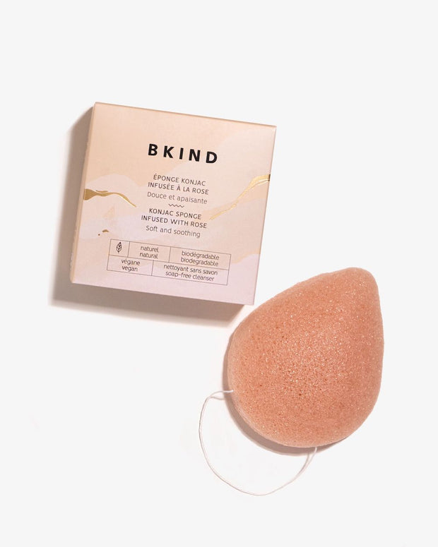 All Natural, vegan, compostable and biodegradable exfoliating sponge. Your beauty routine will never be this easy! This Konjac facial sponge infused with Rose Flower Extract, cleanses and gently exfoliates your face in one single step! This Konjac sponge is perfect for dry and sensitive skin. This 100% natural and biodegradable 