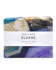 Handmade and cured in our northern Canadian studio located in Yukon Territory. Featuring original Canadian artwork. 100% recyclable packaging. Coconut base, free of sulphates and parabens, all natural ingredients, colourants, and essential oils. Kluane is scented with lavender and mint. Vegan and cruelty free